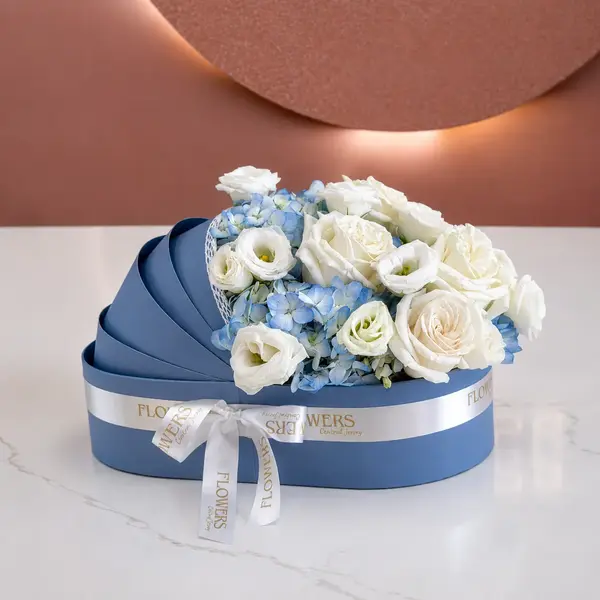 It's A Boy Signature Flower Crib Blue