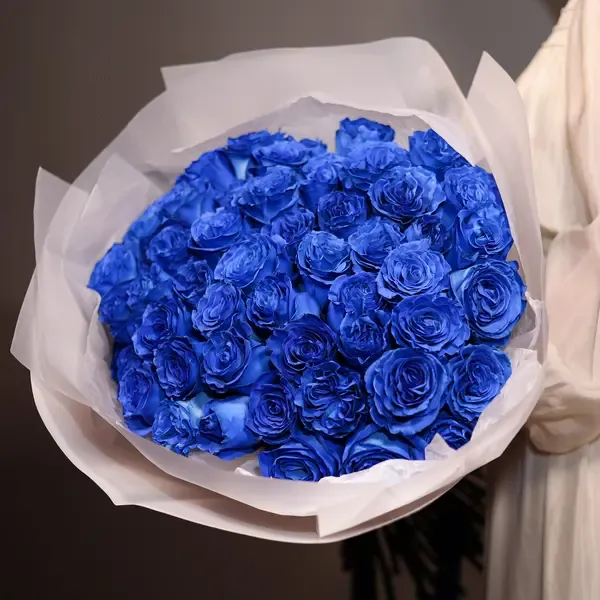 Blue Long Stem Roses Bouquet
