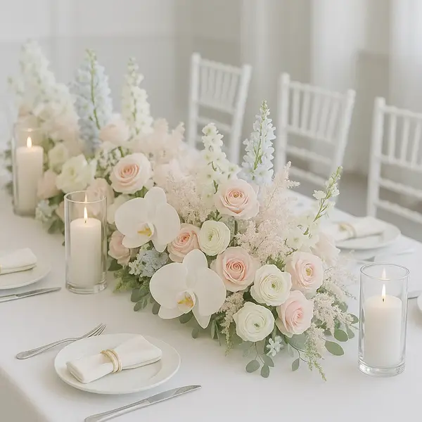 Floral Table Setup