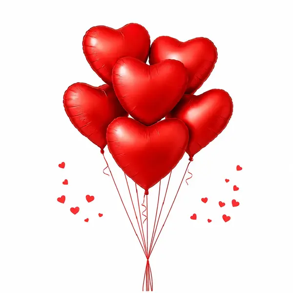 Red Scarlet Balloons bundle 7pc.