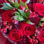 Alina Red Roses & Alstroemeria Flower Bouquet