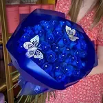 Butterfly Blue Long Stem Roses Bouquet