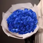 Blue Long Stem Roses Bouquet