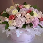 ESME Pink Roses & Pink Hydrangea Giant Flower Box