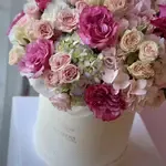 GABRIELLE Hydrangea & Garden Roses Flower Box