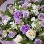 Lola  Lavender & White Flower Bouquet